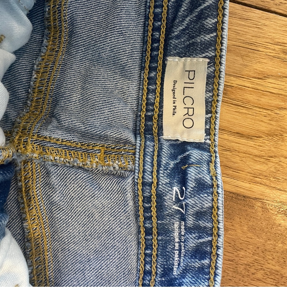 Pilcro Blue Flare & Wide Leg Jeans